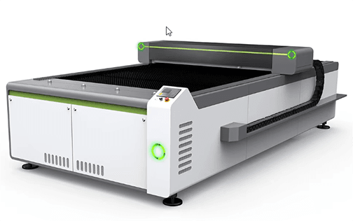 laser de CO2 de cama